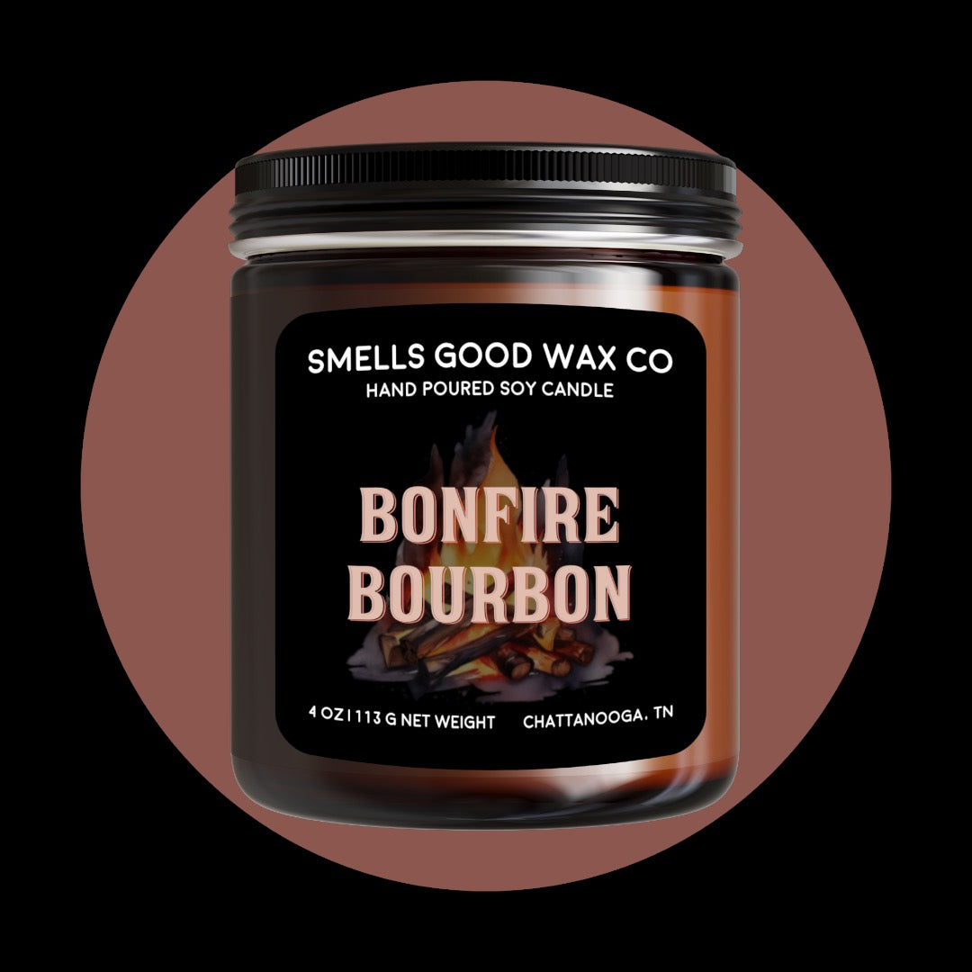 Bonfire Bourbon 4 Oz Soy Candle