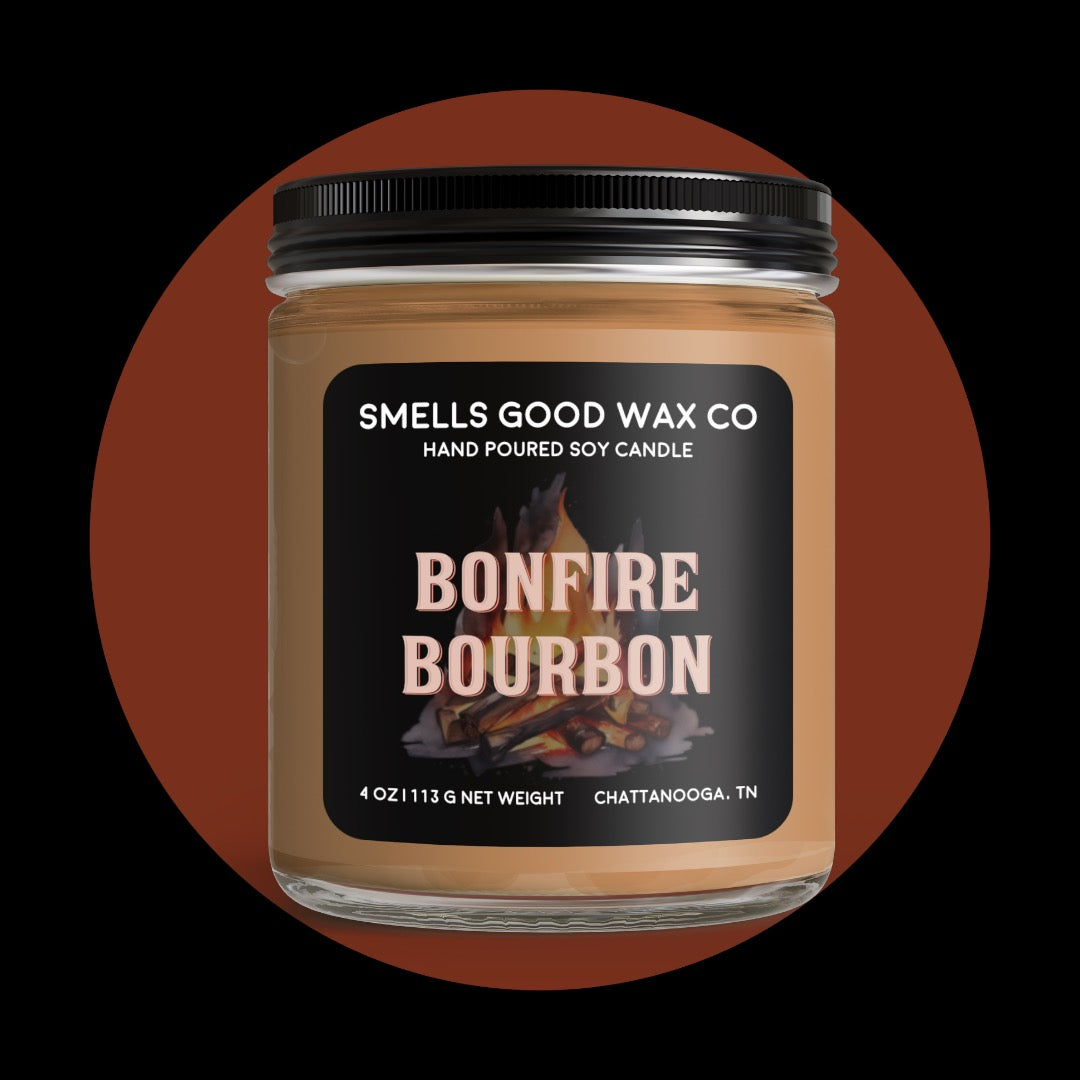 Bonfire Bourbon 4 Oz Soy Candle