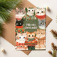 Meowy Christmas Digital Printable Card