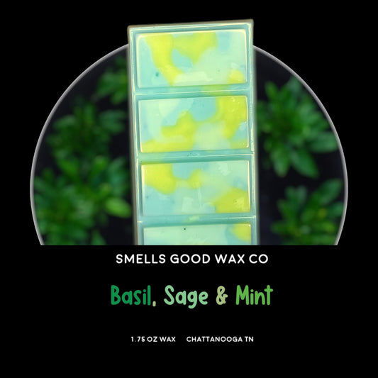 Basil, Sage, and Mint Snap Bar Wax Melt